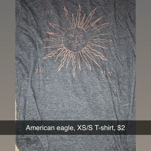 American Eagle Outfitters Gray Long Sleeve Tee